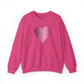 Asexual Heart Lines Sweater: Pride Gradient Sweatshirt
