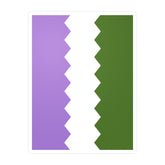 Genderqueer Flag Wavey Decal: Sharp Pride Sticker