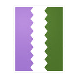 Genderqueer Flag Wavey Decal: Sharp Pride Sticker