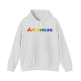 Arkansas Hoodie: Vibrant Pride Gradient Design