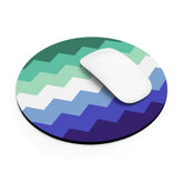 Gay Pride Flag Wavey Mousepad: Sharp Design for Desk