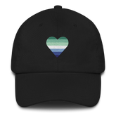 Gay Pride Flag Embroidered Heart Hat: Celebratory LGBTQ+ Pride Design