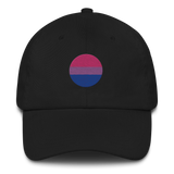 Bisexual Flag Embroidered Circle Cap: Celebratory LGBTQ+ Pride Design