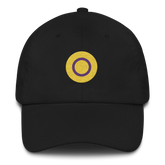 Intersex Flag Embroidered Circle Cap: Celebratory LGBTQ+ Pride Design