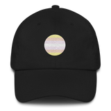 Pangender Flag Embroidered Circle Cap: Celebratory LGBTQ+ Pride Design
