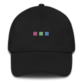 Embroidered Polysexual Hat: Pride Flag Horizontal Square Design