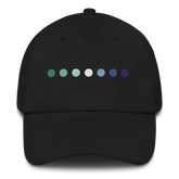 Embroidered Gay Pride Hat: Pride Flag Horizontal Circle Design