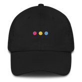 Embroidered Pansexual Hat: Pride Flag Horizontal Circle Design