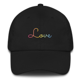 Pansexual Love Script Hat: Elegantly Embroidered Pride Cap