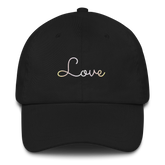 Pangender Love Script Hat: Elegantly Embroidered Pride Cap