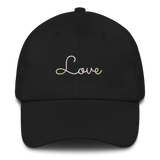 Pangender Love Script Hat: Elegantly Embroidered Pride Cap