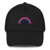 Embroidered Bisexual Rainbow Hat: Pride Flag LGBTQ+ Design