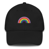 Embroidered Gilbert Baker Pride Rainbow Hat: Pride Flag LGBTQ+ Design