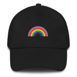 Embroidered Gilbert Baker Pride Rainbow Hat: Pride Flag LGBTQ+ Design