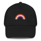 Embroidered Lesbian Rainbow Hat: Pride Flag LGBTQ+ Design