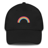 Embroidered Pansexual Rainbow Hat: Pride Flag LGBTQ+ Design