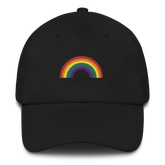 Embroidered Pride Rainbow Hat: Pride Flag LGBTQ+ Design
