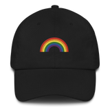 Embroidered Pride Rainbow Hat: Pride Flag LGBTQ+ Design