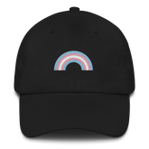 Embroidered Transgender Rainbow Hat: Pride Flag LGBTQ+ Design