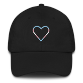 Transgender Heart Hat: Embroidered Pride Cap