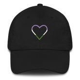 Genderqueer Heart Hat: Embroidered Pride Cap