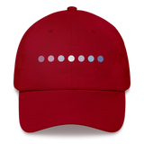 Embroidered Bigender Hat: Pride Flag Horizontal Circle Design