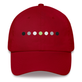 Embroidered Agender Hat: Pride Flag Horizontal Circle Design
