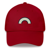 Embroidered Agender Rainbow Hat: Pride Flag LGBTQ+ Design
