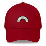 Embroidered Agender Rainbow Hat: Pride Flag LGBTQ+ Design