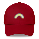 Embroidered Demigender Rainbow Hat: Pride Flag LGBTQ+ Design