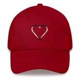 Agender Heart Hat: Embroidered Pride Cap