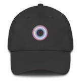 Embroidered Hat: Bigender Pride Ring Emblem Design