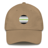 Agender Flag Embroidered Circle Cap: Celebratory LGBTQ+ Pride Design