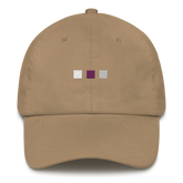 Embroidered Demisexual Hat: Pride Flag Horizontal Square Design