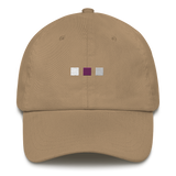 Embroidered Demisexual Hat: Pride Flag Horizontal Square Design