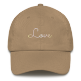 Pangender Love Script Hat: Elegantly Embroidered Pride Cap