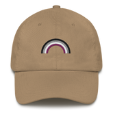 Embroidered Asexual Rainbow Hat: Pride Flag LGBTQ+ Design