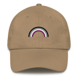 Embroidered Asexual Rainbow Hat: Pride Flag LGBTQ+ Design