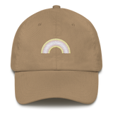 Embroidered Pangender Rainbow Hat: Pride Flag LGBTQ+ Design