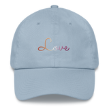 Lesbian Love Script Hat: Elegantly Embroidered Pride Cap