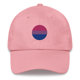 Bisexual Flag Embroidered Circle Cap: Celebratory LGBTQ+ Pride Design