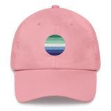 Gay Pride Flag Embroidered Circle Cap: Celebratory LGBTQ+ Pride Design