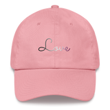Asexual Love Script Hat: Elegantly Embroidered Pride Cap