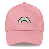 Embroidered Agender Rainbow Hat: Pride Flag LGBTQ+ Design