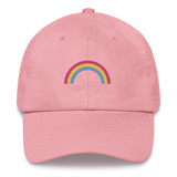 Embroidered Pansexual Rainbow Hat: Pride Flag LGBTQ+ Design