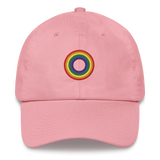 Embroidered Hat: LGBTQ+ Pride Ring Emblem Design