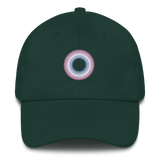 Embroidered Hat: Bigender Pride Ring Emblem Design