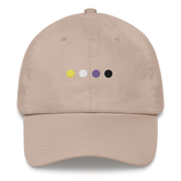 Embroidered Nonbinary Hat: Pride Flag Horizontal Circle Design