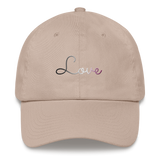 Asexual Love Script Hat: Elegantly Embroidered Pride Cap