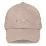 Agender Love Script Hat: Elegantly Embroidered Pride Cap